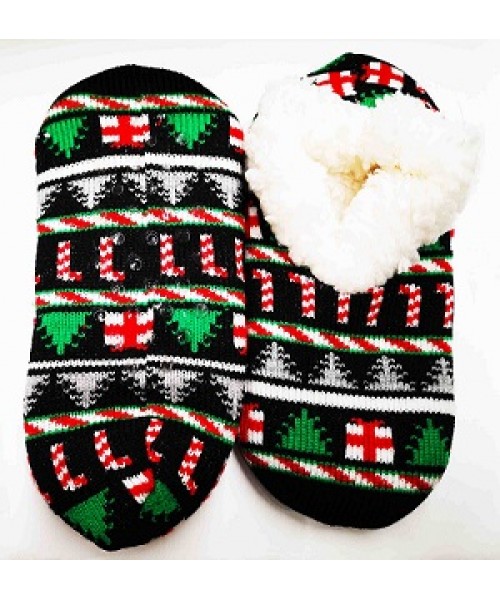 Candy Cane Slipper Socks with Antiskid